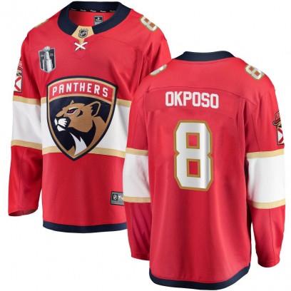Men's Breakaway Florida Panthers Kyle Okposo Fanatics Branded Home 2023 Stanley Cup Final Jersey - Red