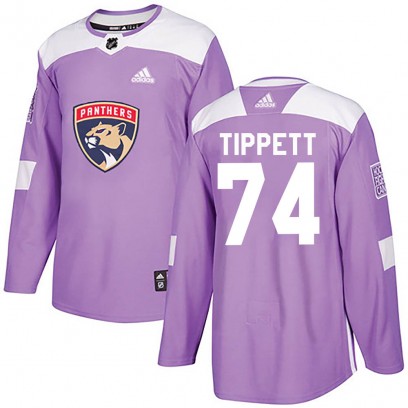 Youth Authentic Florida Panthers Owen Tippett Adidas ized Fights Cancer Practice Jersey - Purple