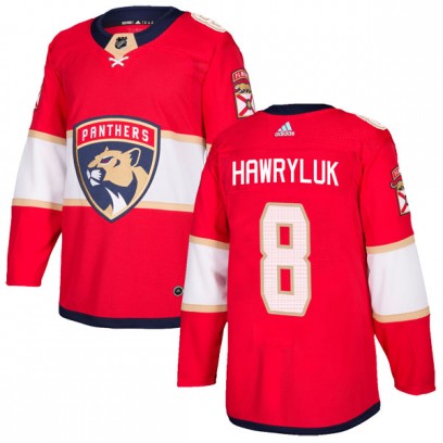 Youth Authentic Florida Panthers Jayce Hawryluk Adidas Home Jersey - Red