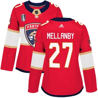 Women's Authentic Florida Panthers Scott Mellanby Adidas Home 2023 Stanley Cup Final Jersey - Red