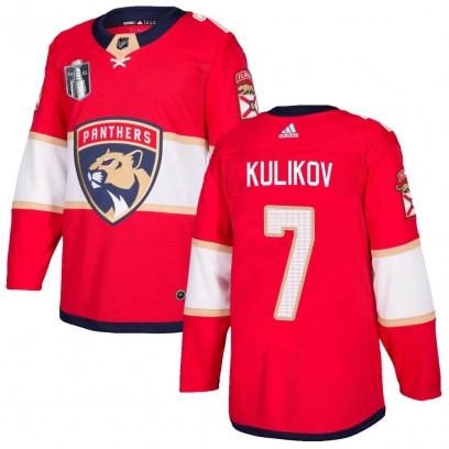 Youth Authentic Florida Panthers Dmitry Kulikov Adidas Home 2023 Stanley Cup Final Jersey - Red