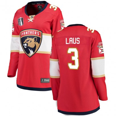 Women's Breakaway Florida Panthers Paul Laus Fanatics Branded Home 2023 Stanley Cup Final Jersey - Red
