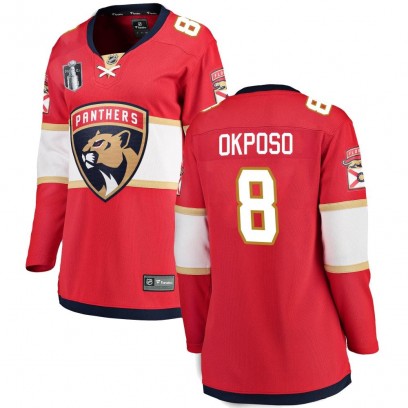 Women's Breakaway Florida Panthers Kyle Okposo Fanatics Branded Home 2023 Stanley Cup Final Jersey - Red