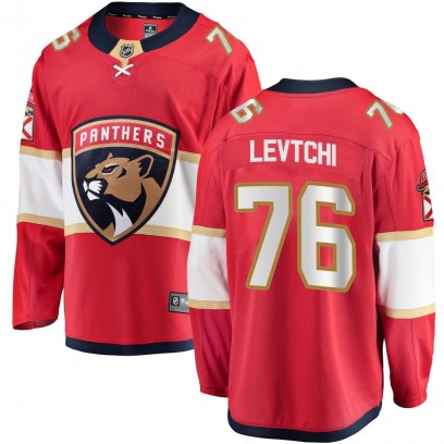 Youth Breakaway Florida Panthers Anton Levtchi Fanatics Branded Home Jersey - Red