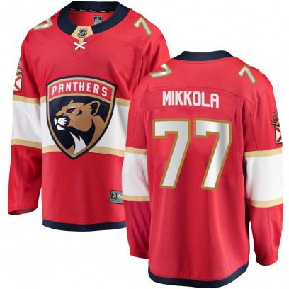 Youth Breakaway Florida Panthers Niko Mikkola Fanatics Branded Home Jersey - Red