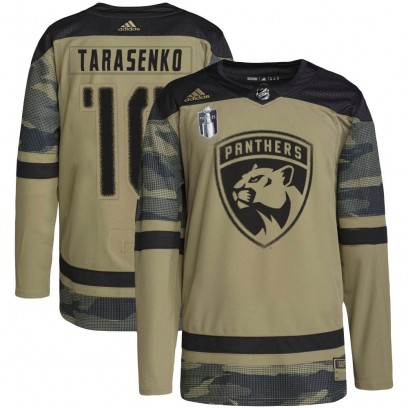 Youth Authentic Florida Panthers Vladimir Tarasenko Adidas Military Appreciation Practice 2023 Stanley Cup Final Jersey - Camo