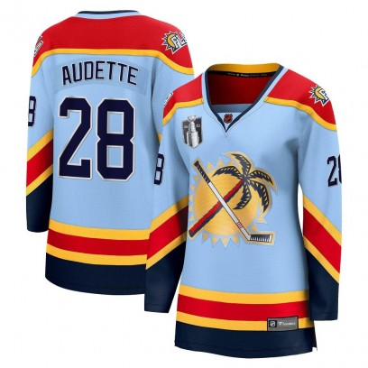 Women's Breakaway Florida Panthers Donald Audette Fanatics Branded Special Edition 2.0 2023 Stanley Cup Final Jersey - Light Blu