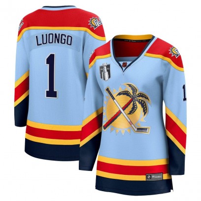 Women's Breakaway Florida Panthers Roberto Luongo Fanatics Branded Special Edition 2.0 2023 Stanley Cup Final Jersey - Light Blu