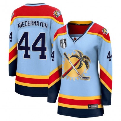 Women's Breakaway Florida Panthers Rob Niedermayer Fanatics Branded Special Edition 2.0 2023 Stanley Cup Final Jersey - Light Bl