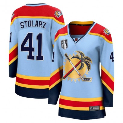 Women's Breakaway Florida Panthers Anthony Stolarz Fanatics Branded Special Edition 2.0 2023 Stanley Cup Final Jersey - Light Bl