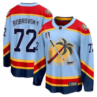 Men's Breakaway Florida Panthers Sergei Bobrovsky Fanatics Branded Special Edition 2.0 2023 Stanley Cup Final Jersey - Light Blu