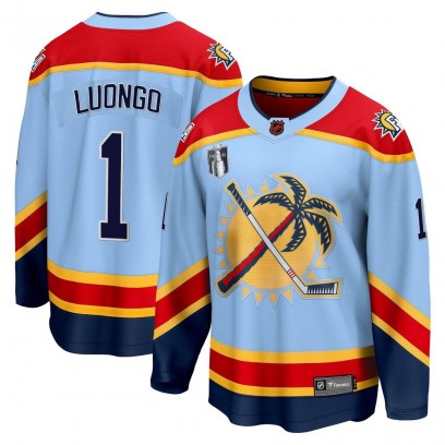 Men's Breakaway Florida Panthers Roberto Luongo Fanatics Branded Special Edition 2.0 2023 Stanley Cup Final Jersey - Light Blue