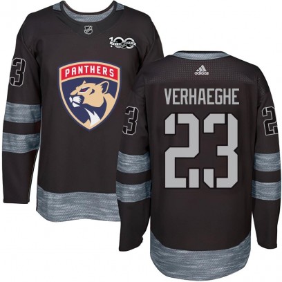 Men's Authentic Florida Panthers Carter Verhaeghe 1917-2017 100th Anniversary Jersey - Black