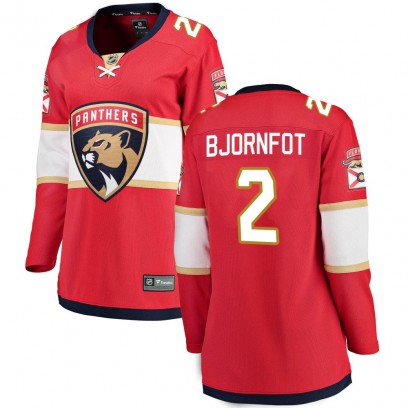 Women's Breakaway Florida Panthers Tobias Bjornfot Fanatics Branded Home Jersey - Red