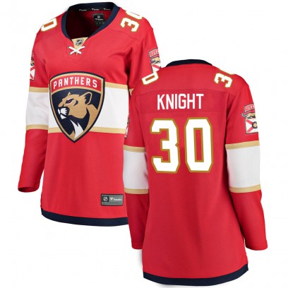 Women's Breakaway Florida Panthers Spencer Knight Fanatics Branded Home Jersey - Red