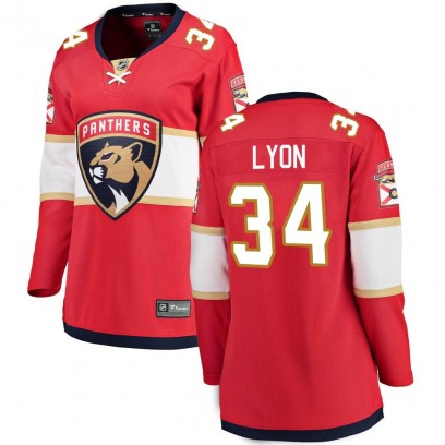 Women's Breakaway Florida Panthers Alex Lyon Fanatics Branded Home Jersey - Red