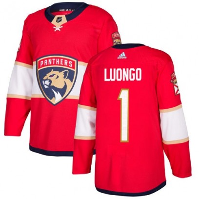 Youth Authentic Florida Panthers Roberto Luongo Adidas Home Jersey - Red