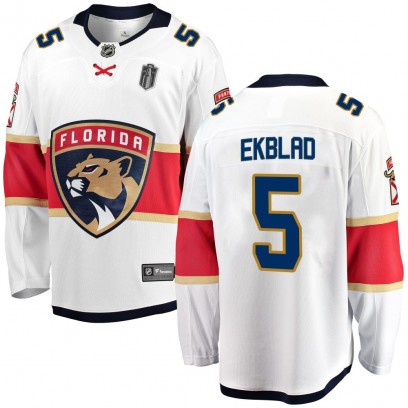 Youth Breakaway Florida Panthers Aaron Ekblad Fanatics Branded Away 2025 Stanley Cup Final Jersey - White