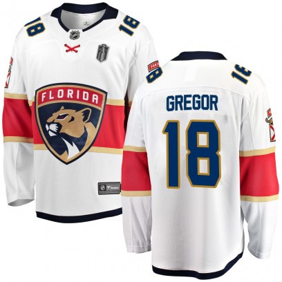 Youth Breakaway Florida Panthers Noah Gregor Fanatics Branded Away 2025 Stanley Cup Final Jersey - White