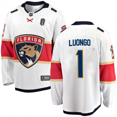 Youth Breakaway Florida Panthers Roberto Luongo Fanatics Branded Away 2025 Stanley Cup Final Jersey - White