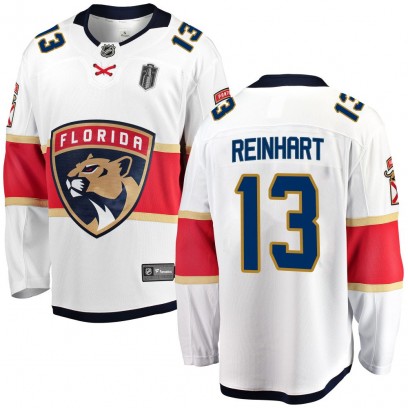 Youth Breakaway Florida Panthers Sam Reinhart Fanatics Branded Away 2025 Stanley Cup Final Jersey - White