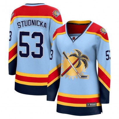 Women's Breakaway Florida Panthers Jack Studnicka Fanatics Branded Special Edition 2.0 Jersey - Light Blue