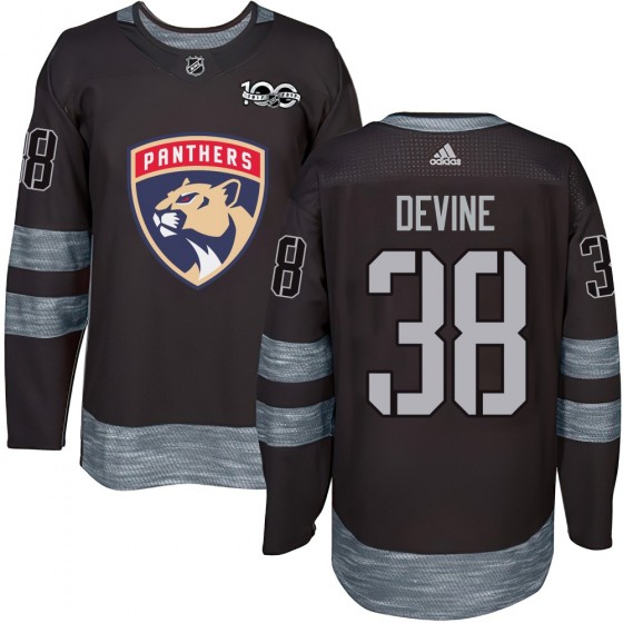 Youth Authentic Florida Panthers Jack Devine 1917-2017 100th Anniversary Jersey - Black