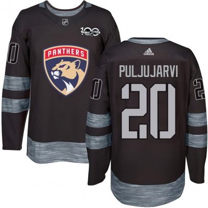Youth Authentic Florida Panthers Jesse Puljujarvi 1917-2017 100th Anniversary Jersey - Black