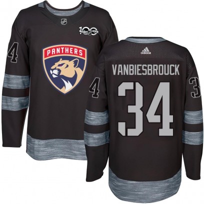 Youth Authentic Florida Panthers John Vanbiesbrouck 1917-2017 100th Anniversary Jersey - Black
