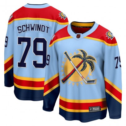 Youth Breakaway Florida Panthers Cole Schwindt Fanatics Branded Special Edition 2.0 Jersey - Light Blue