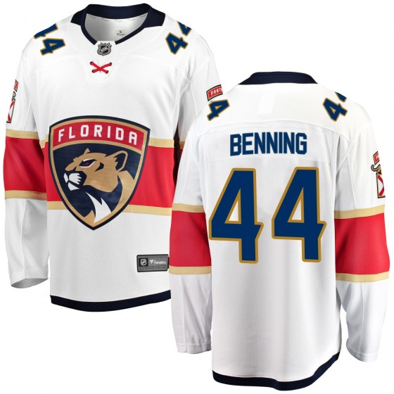 Men's Breakaway Florida Panthers Michael Benning Fanatics Branded Away Jersey - White