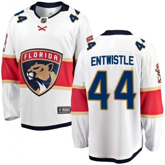 Men's Breakaway Florida Panthers MacKenzie Entwistle Fanatics Branded Away Jersey - White