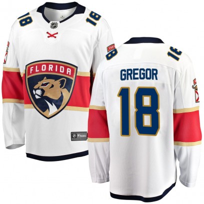 Men's Breakaway Florida Panthers Noah Gregor Fanatics Branded Away Jersey - White