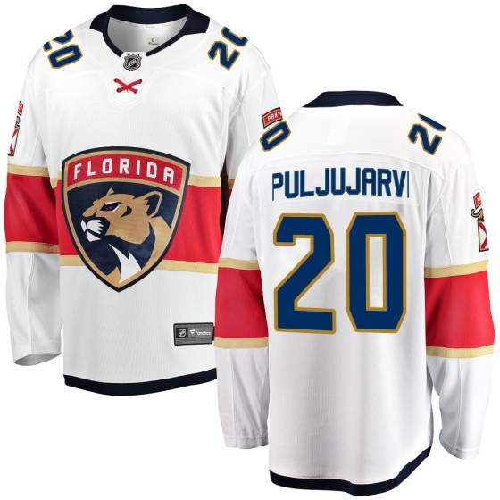 Men's Breakaway Florida Panthers Jesse Puljujarvi Fanatics Branded Away Jersey - White