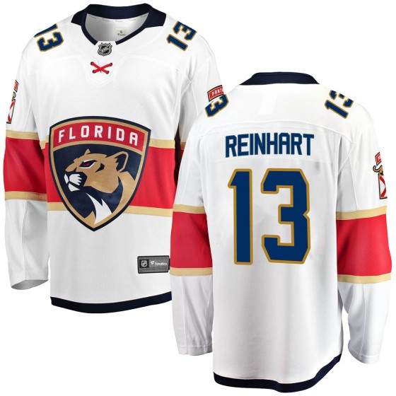 Men's Breakaway Florida Panthers Sam Reinhart Fanatics Branded Away Jersey - White