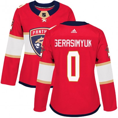 Women's Authentic Florida Panthers Kirill Gerasimyuk Adidas Home Jersey - Red