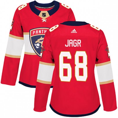 Women's Authentic Florida Panthers Jaromir Jagr Adidas Home Jersey - Red