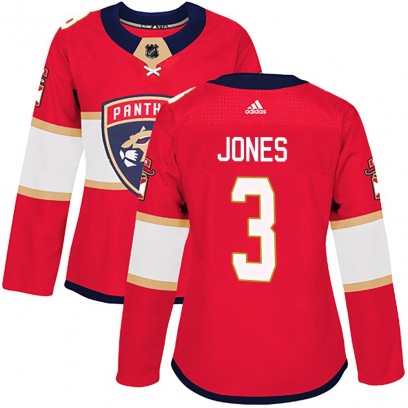 Women's Authentic Florida Panthers Seth Jones Adidas Home Jersey - Red