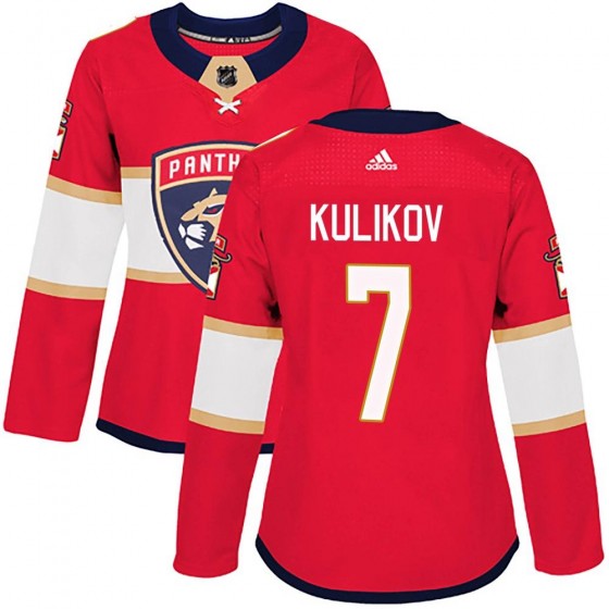 Women's Authentic Florida Panthers Dmitry Kulikov Adidas Home Jersey - Red