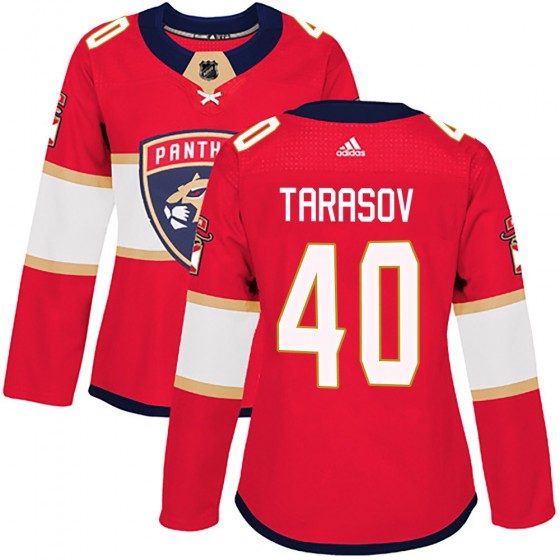 Women's Authentic Florida Panthers Daniil Tarasov Adidas Home Jersey - Red