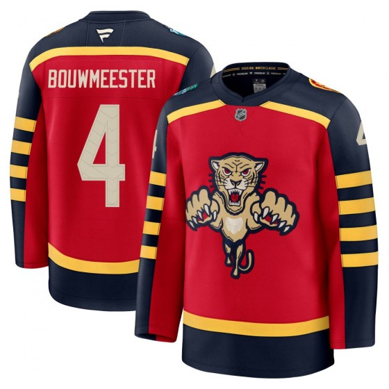 Men's Premium Florida Panthers Jay Bouwmeester Fanatics 2026 Winter Classic Jersey - Red
