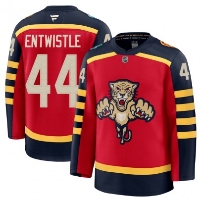 Men's Premium Florida Panthers MacKenzie Entwistle Fanatics 2026 Winter Classic Jersey - Red