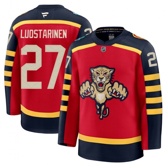 Men's Premium Florida Panthers Eetu Luostarinen Fanatics 2026 Winter Classic Jersey - Red