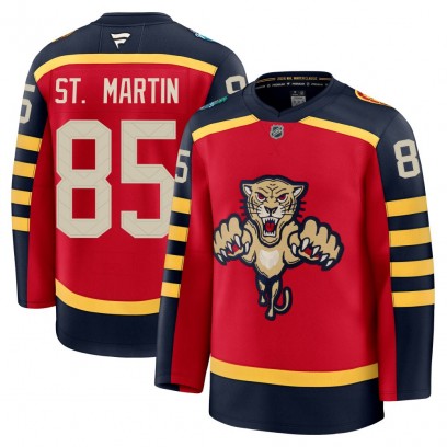 Men's Premium Florida Panthers Hunter St. Martin Fanatics 2026 Winter Classic Jersey - Red