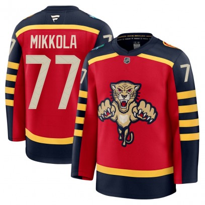 Men's Premium Florida Panthers Niko Mikkola Fanatics 2026 Winter Classic Jersey - Red