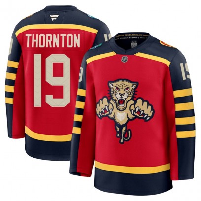 Men's Premium Florida Panthers Joe Thornton Fanatics 2026 Winter Classic Jersey - Red