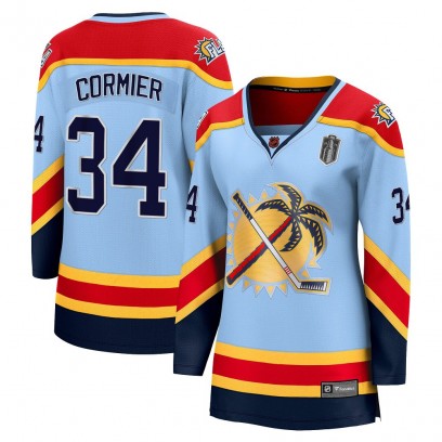 Women's Breakaway Florida Panthers Evan Cormier Fanatics Branded Special Edition 2.0 2025 Stanley Cup Final Jersey - Light Blue