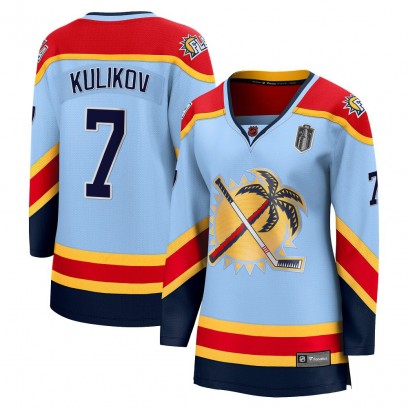 Women's Breakaway Florida Panthers Dmitry Kulikov Fanatics Branded Special Edition 2.0 2025 Stanley Cup Final Jersey - Light Blu