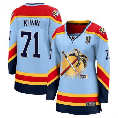 Women's Breakaway Florida Panthers Luke Kunin Fanatics Branded Special Edition 2.0 2025 Stanley Cup Final Jersey - Light Blue