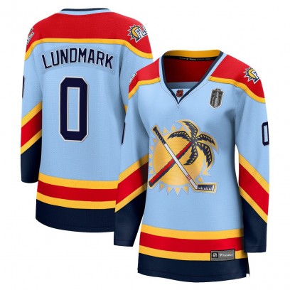Women's Breakaway Florida Panthers Anton Lundmark Fanatics Branded Special Edition 2.0 2025 Stanley Cup Final Jersey - Light Blu